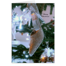 Christmas Shoe Greetings Card