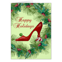 Christmas Shoes Happy Holiday Card