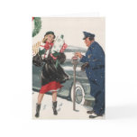 Christmas Shopping; Policeman Feeding the Metre cards