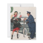 Christmas Shopping; Policeman Feeding the Metre invitations