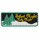 Christmas Silent Night Embroidered Shirt embroidered shirts