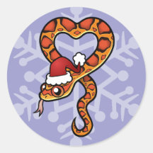 Christmas Snake Sticker