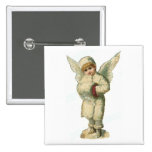 Christmas Snow Angel Button