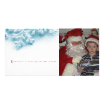 Christmas snow flake Holiday Photo Card