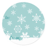 Christmas snow sticker