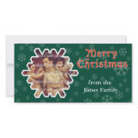 Christmas Snowflake Frame photo cards