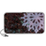 Christmas snowflake in red and green laptop speaker
