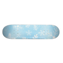 Christmas Snowflake Pattern Skate Board