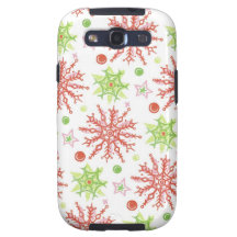Christmas Snowflakes Samsung Galaxy SIII Cover