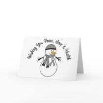Christmas Snowman Brain Cancer Ribbon