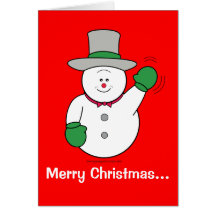 Christmas Snowman Card