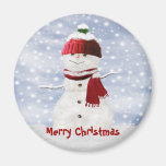Christmas Snowman Customisable Magnet