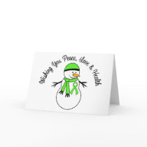 Christmas Snowman Non-Hodgkins Lymphoma Ribbon