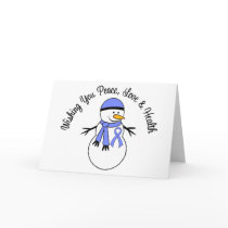 Christmas Snowman Oesophageal Cancer Ribbon