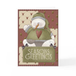 Christmas Snowman Patchwork cards