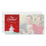 Christmas Snowman photo card photo cards