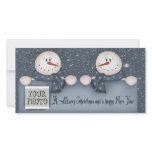 Christmas Snowmen photo cards