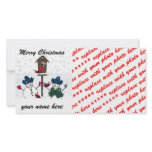 Christmas Snowmen with Cowboy Hats photo cards