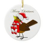 Christmas Sparrow Fun Ornament