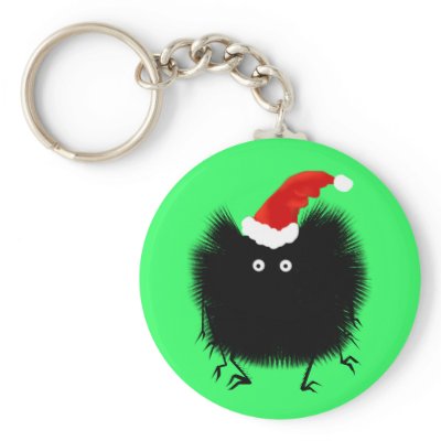 Christmas Spider Keychain by Lotacats