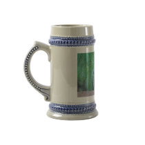 Christmas Squirrel with Evergreen Tree Background Mug