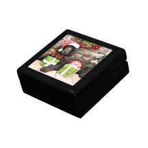 Christmas - Standard Poodle - Bronco Jewelry Box