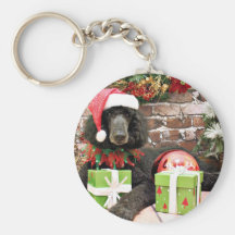 Christmas - Standard Poodle - Bronco Keychains