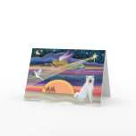 Christmas Star - Akita 1 (white) cards