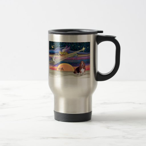 Christmas Star - Basset Hound 1 Coffee Mug