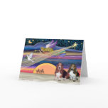 Christmas Star - Basset Hounds (two) cards