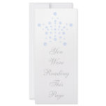 Christmas Star Bookmark Template Rack Card