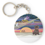 Christmas Star - Cairn Terrier (brindle) keychains