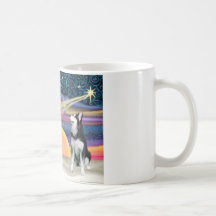 Christmas Star - Siberian Husky 1 Coffee Mugs