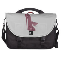 Christmas Stiletto High Heel Shoes Art Laptop Shoulder Bag