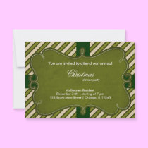 Christmas Stripes invitations