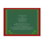Christmas Sugar Cookie Recipe Postcard