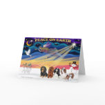 Christmas Sunrise - Cavalier Kings Charles (five) cards