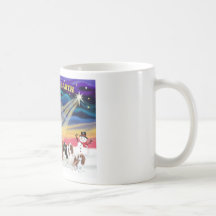 Christmas Sunrise - Cavalier Kings Charles (five) Coffee Mug