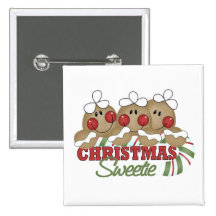 Christmas Sweetie Christmas Button