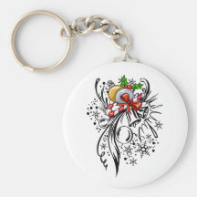 Christmas Tattoo Keychain