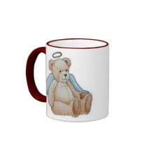 Christmas Teddy Bear Angel Mugs