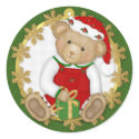 Christmas Teddy Bear - Boy stickers