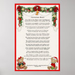 Christmas Teddy Bears Waiting for Santa Claus posters