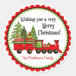 Christmas  Train Holiday Stickers