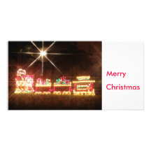 Christmas Train Picture Card