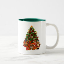 Christmas Tree and Teddy Bears Coffee Mug