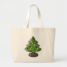 Christmas Tree Canvas Bags