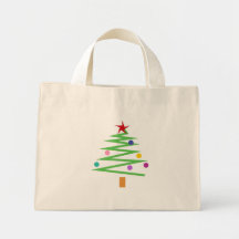 Christmas Tree Canvas Bags