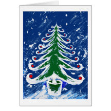 Christmas tree card