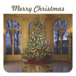 Christmas tree card stickers